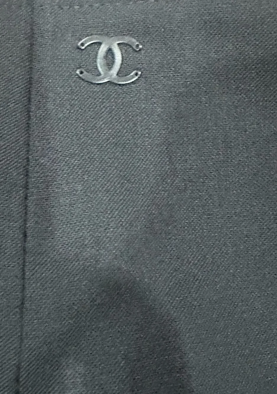 Vintage CHANEL 2001 (01P) Black Tailored Trousers Pants CC Logo - FR 36-Pristine